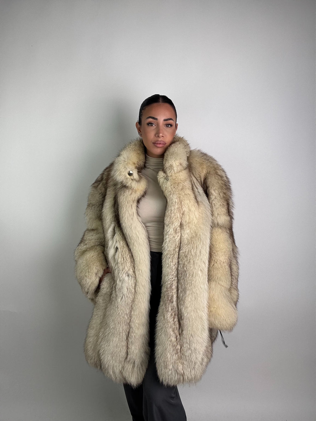 Giacca in volpe della groenlandia N23