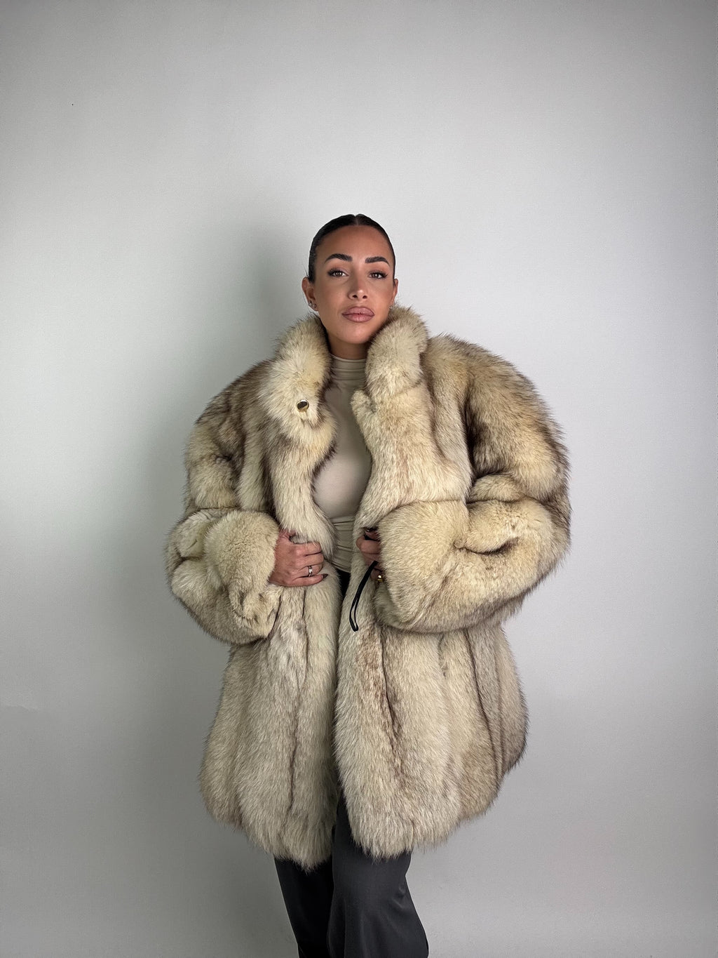 Giacca in volpe della groenlandia N23