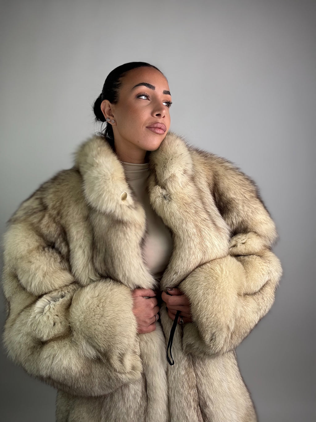 Giacca in volpe della groenlandia N23