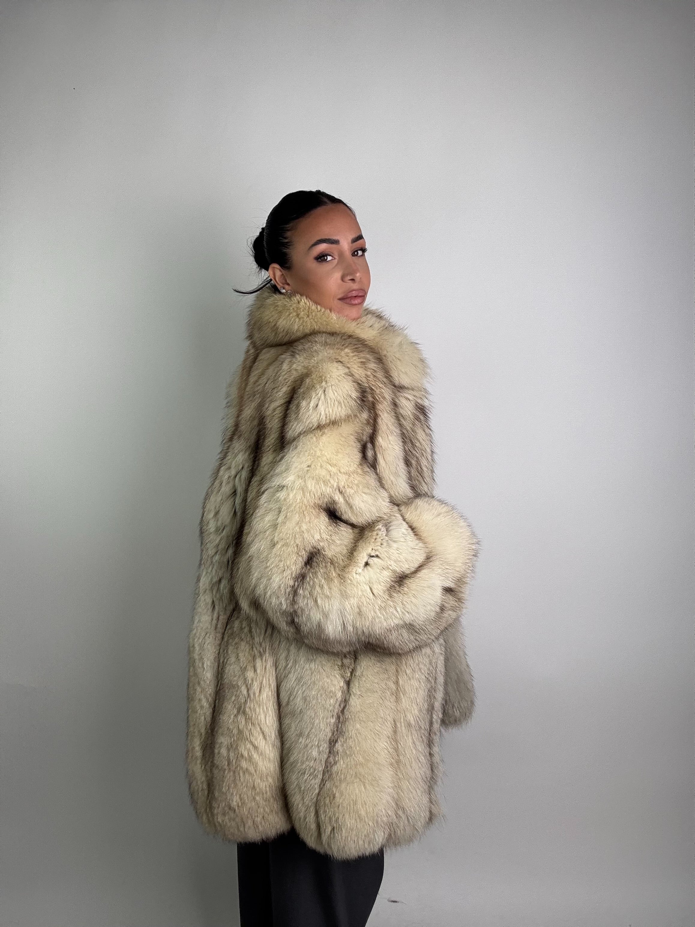 Giacca in volpe della groenlandia N23