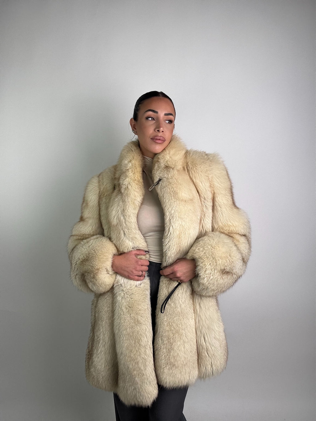 Giacca in volpe della groenlandia N24