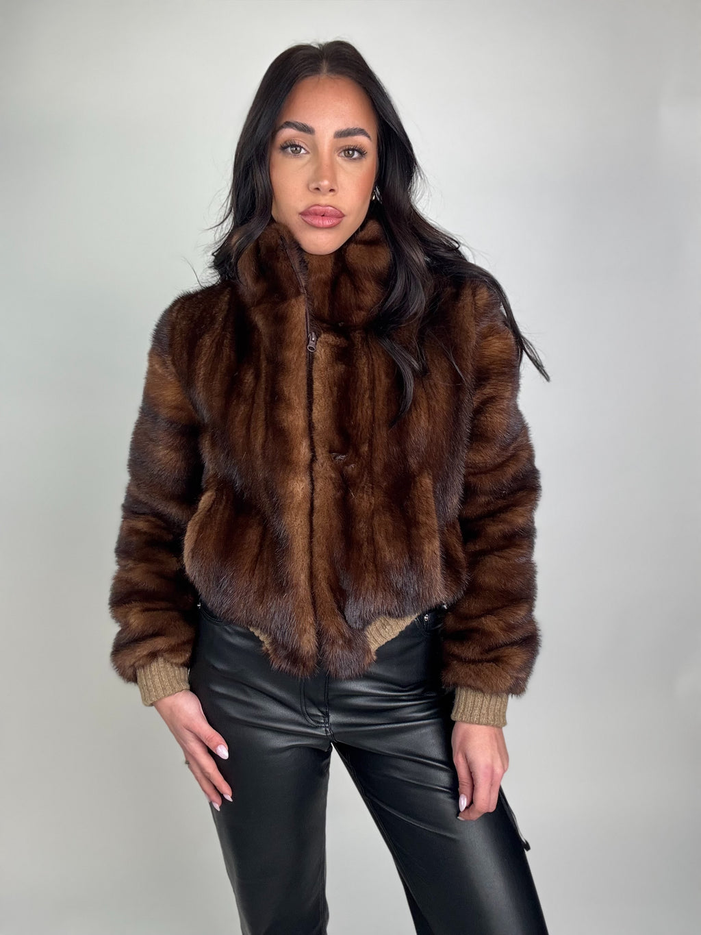 Mink Bomber Jacket