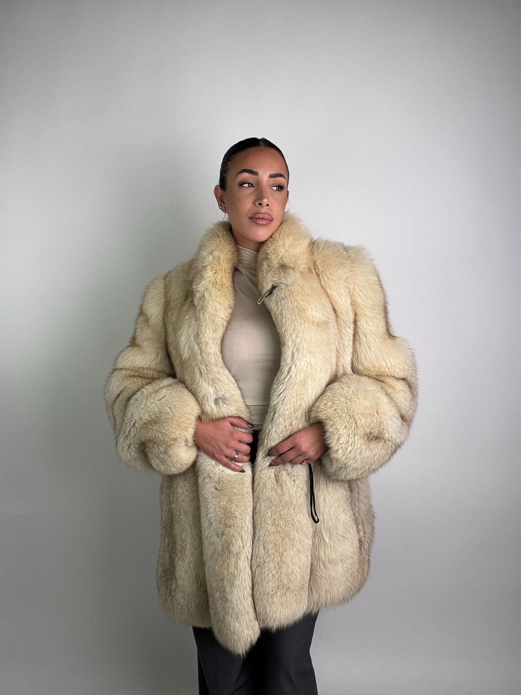 Giacca in volpe della groenlandia N24