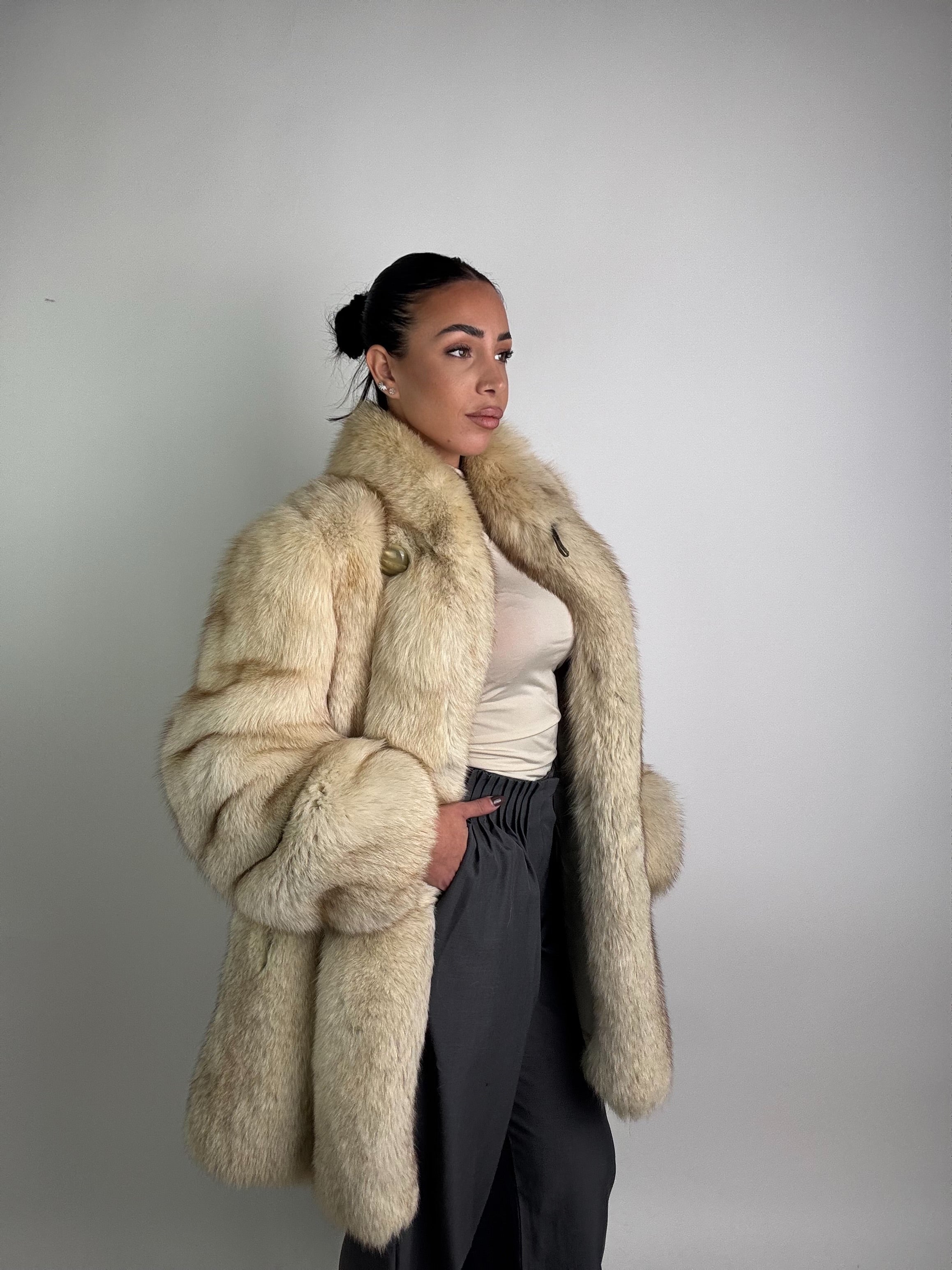 Giacca in volpe della groenlandia N24