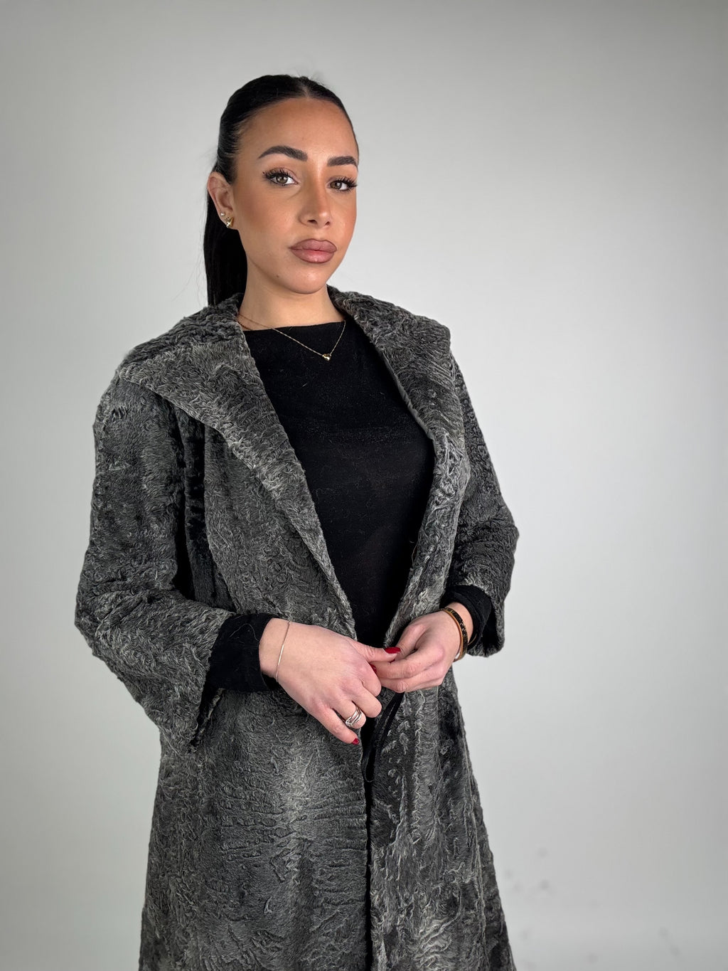 Cappotto in astrakan N59