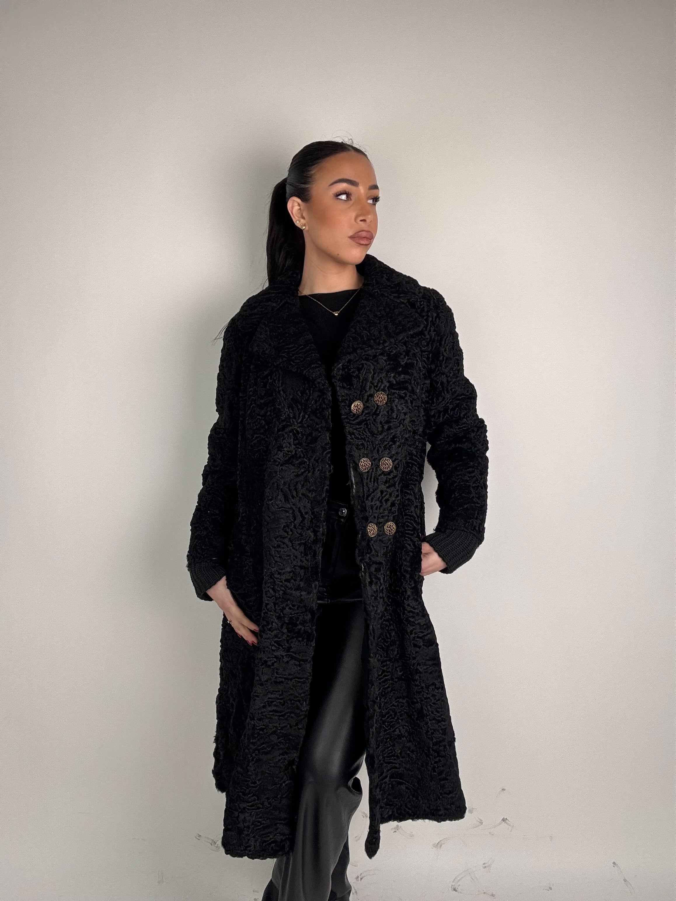 Cappotto in astrakan N60