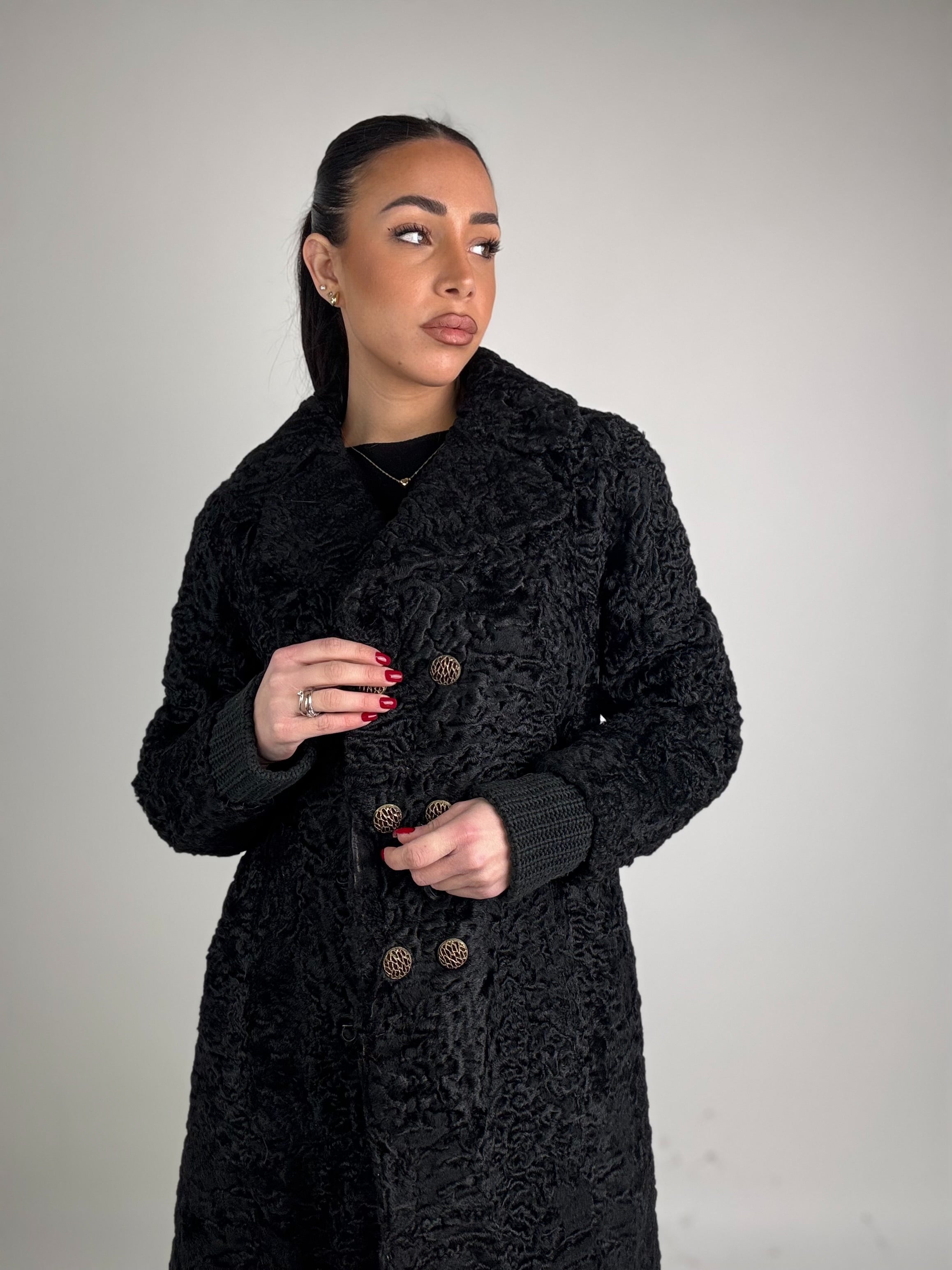 Cappotto in astrakan N60