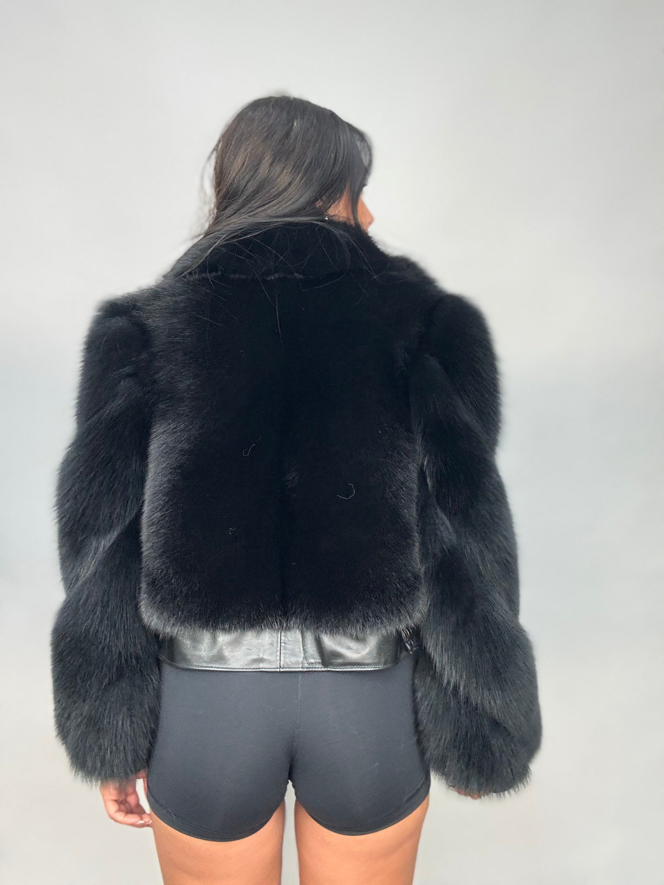 Bomber in volpe total black