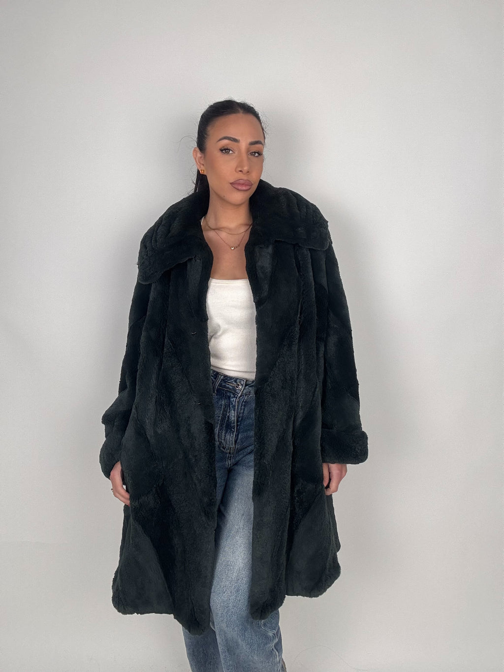Cappotto in visone rasato N619