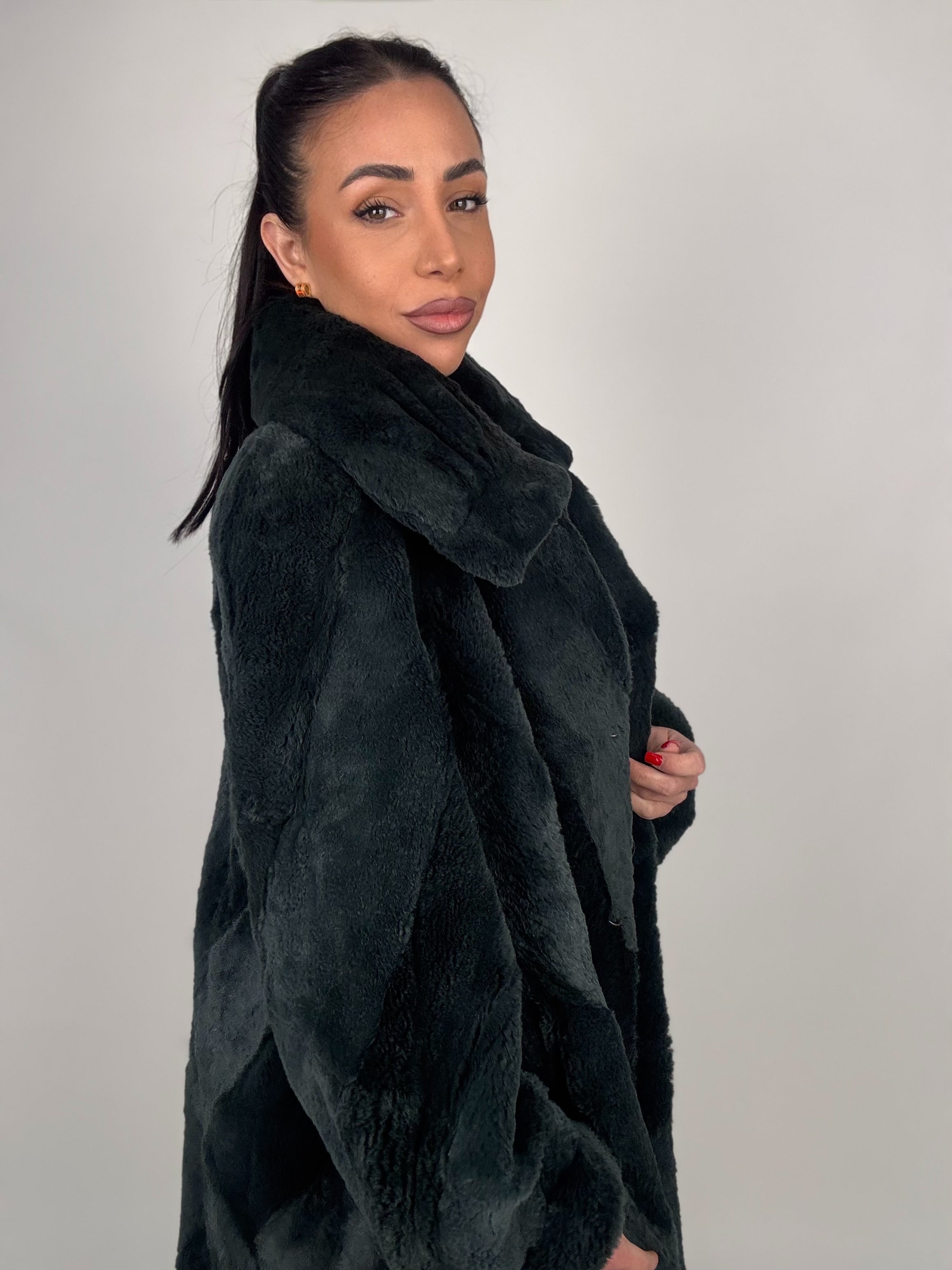 Cappotto in visone rasato N619