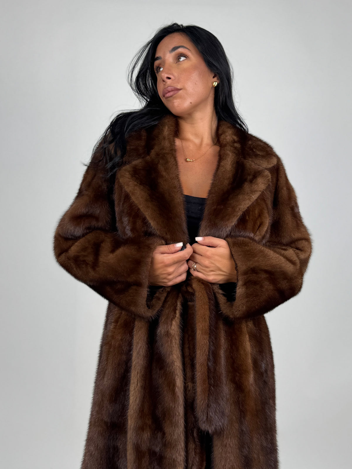 Cappotto in visone N696