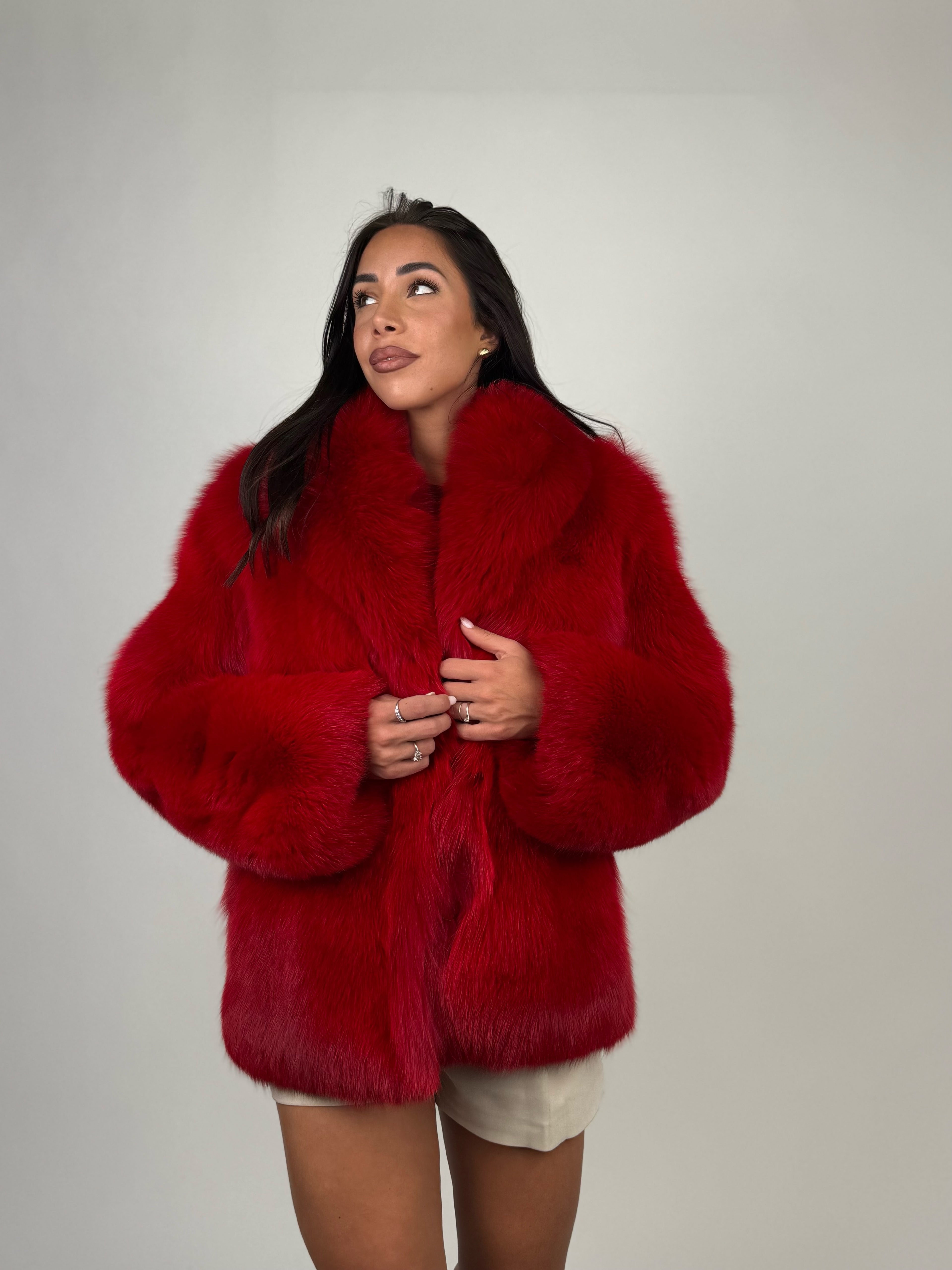 Giacca in volpe red N901