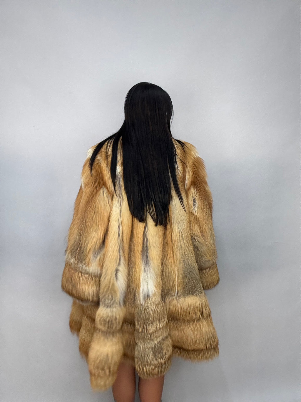 Cappotto in volpe golden