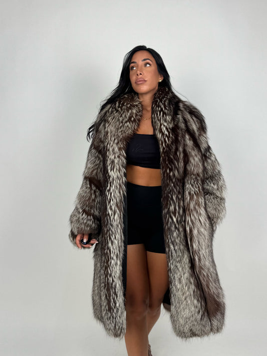 Cappotto in volpe argentata N98