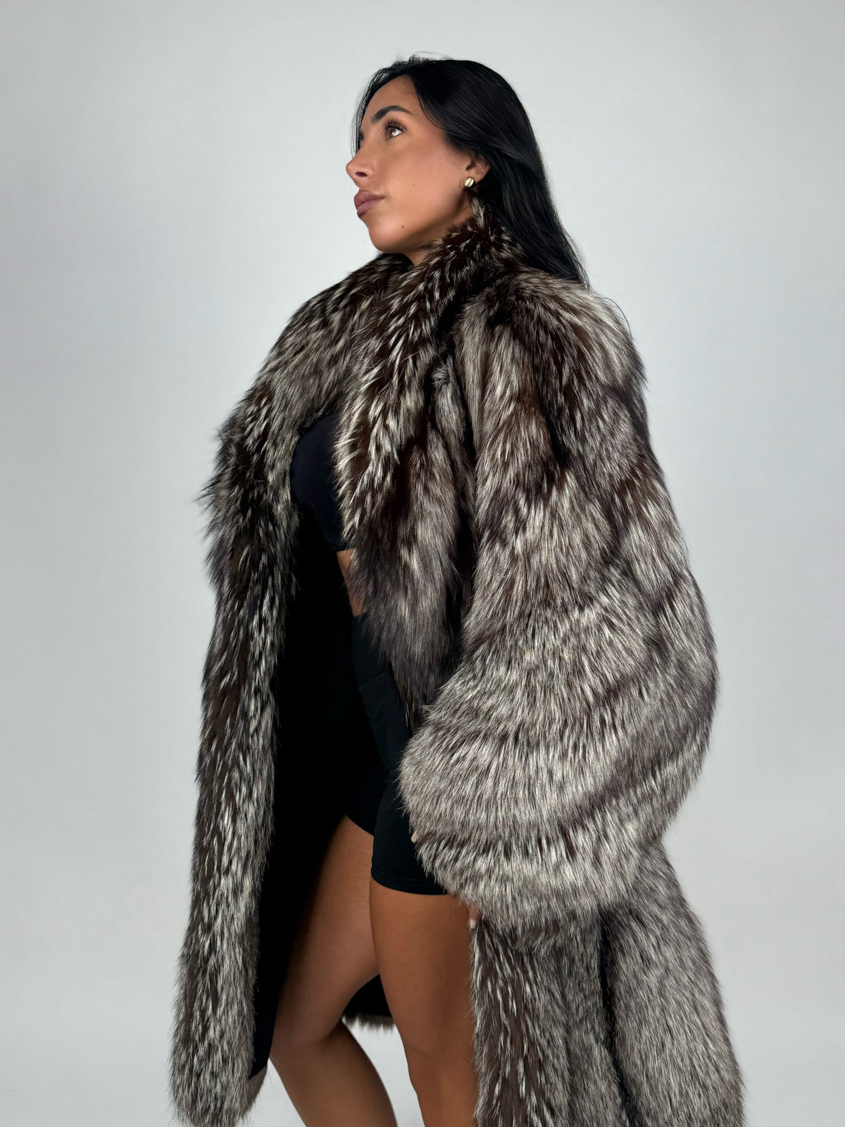 Cappotto in volpe argentata N98