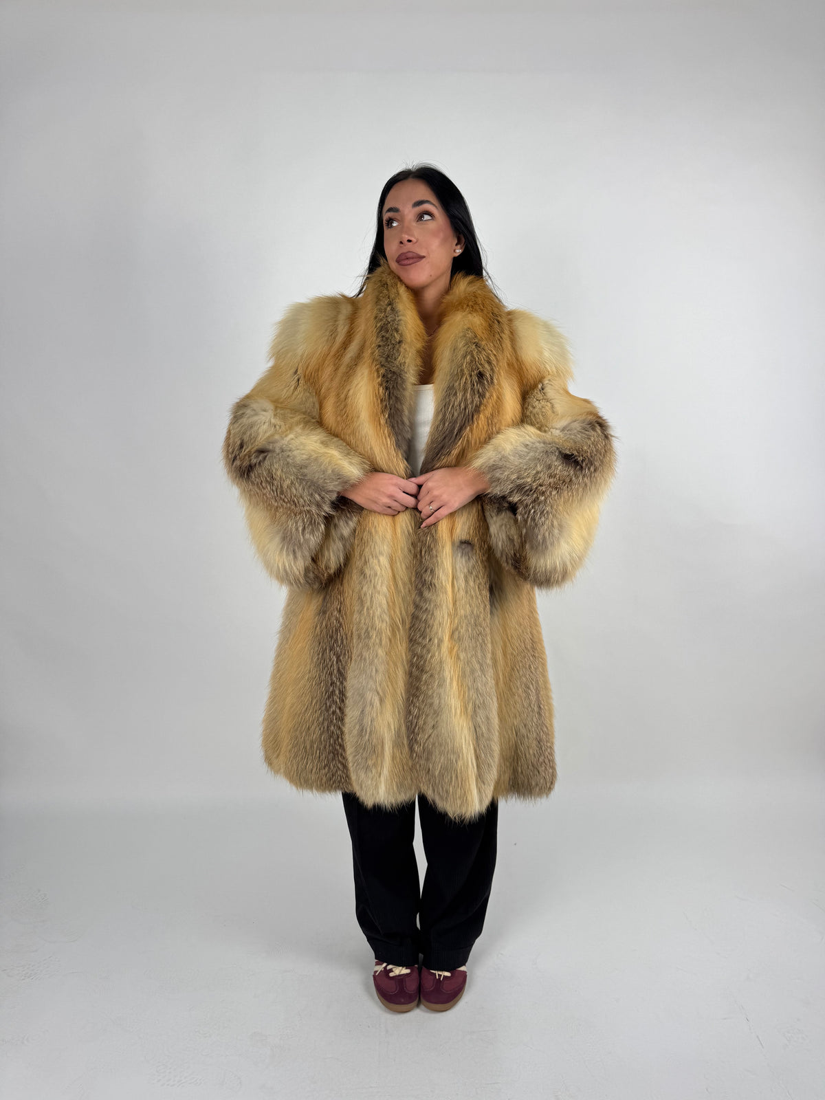 Giacca in volpe gold N837