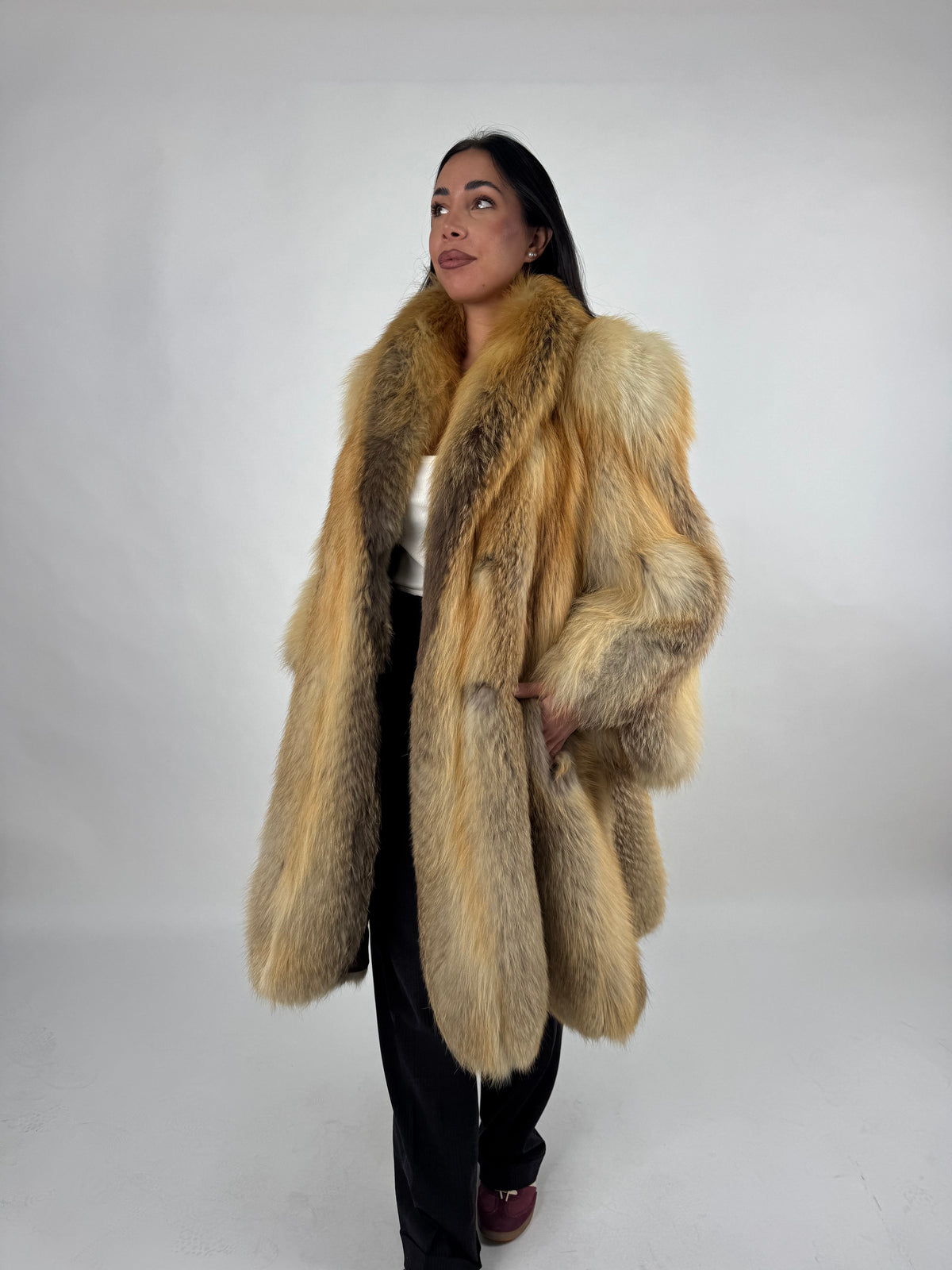 Giacca in volpe gold N837