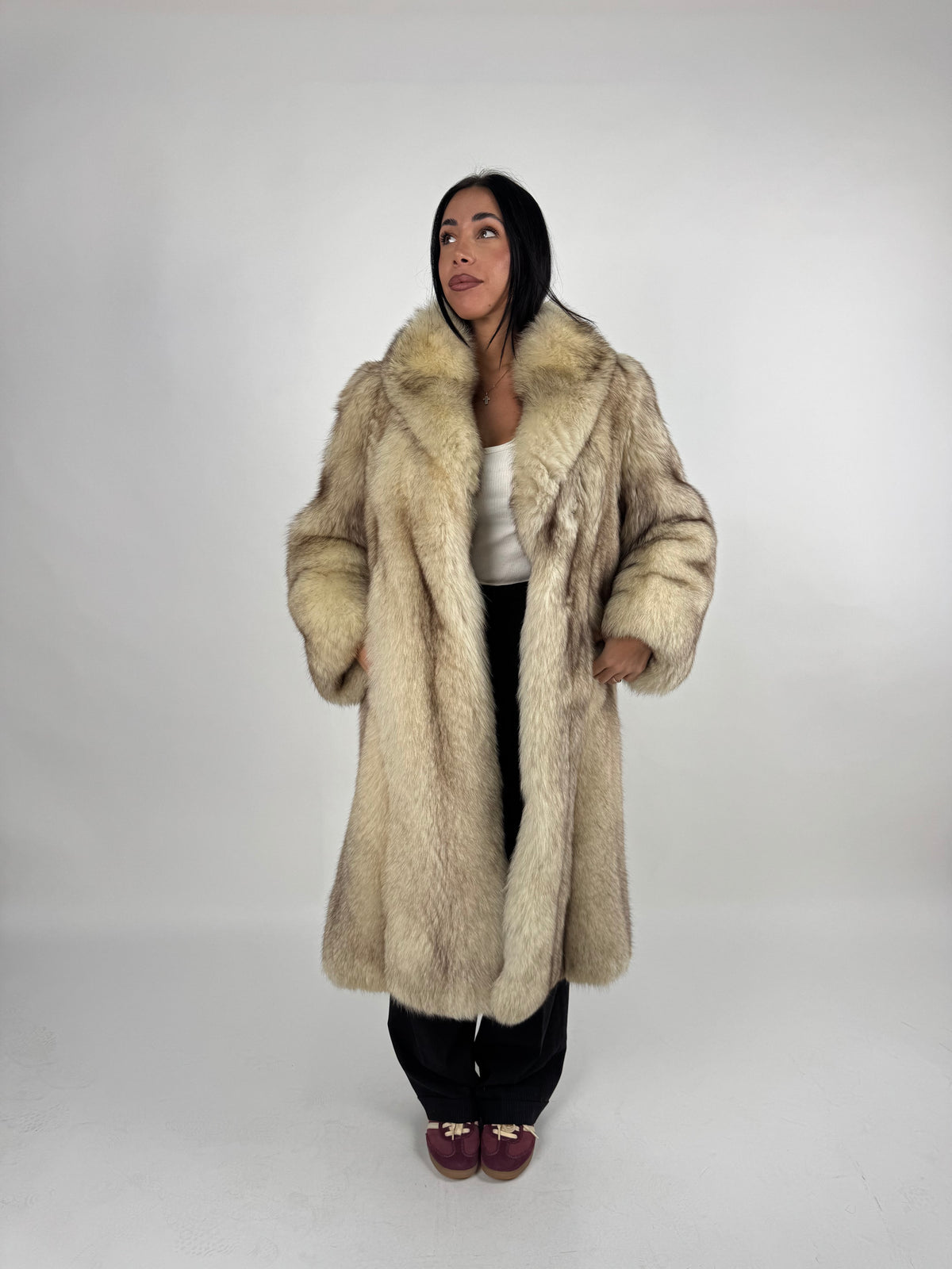 Cappotto in volpe della groenlandia N840