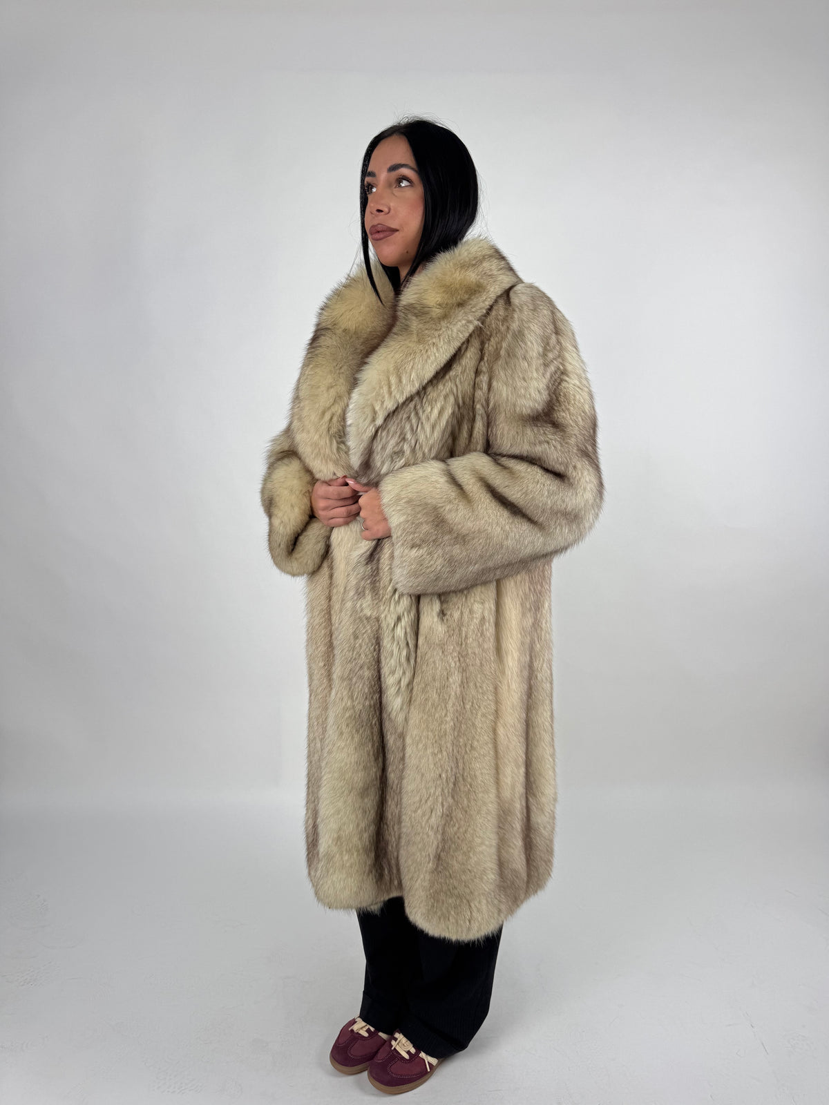Cappotto in volpe della groenlandia N840
