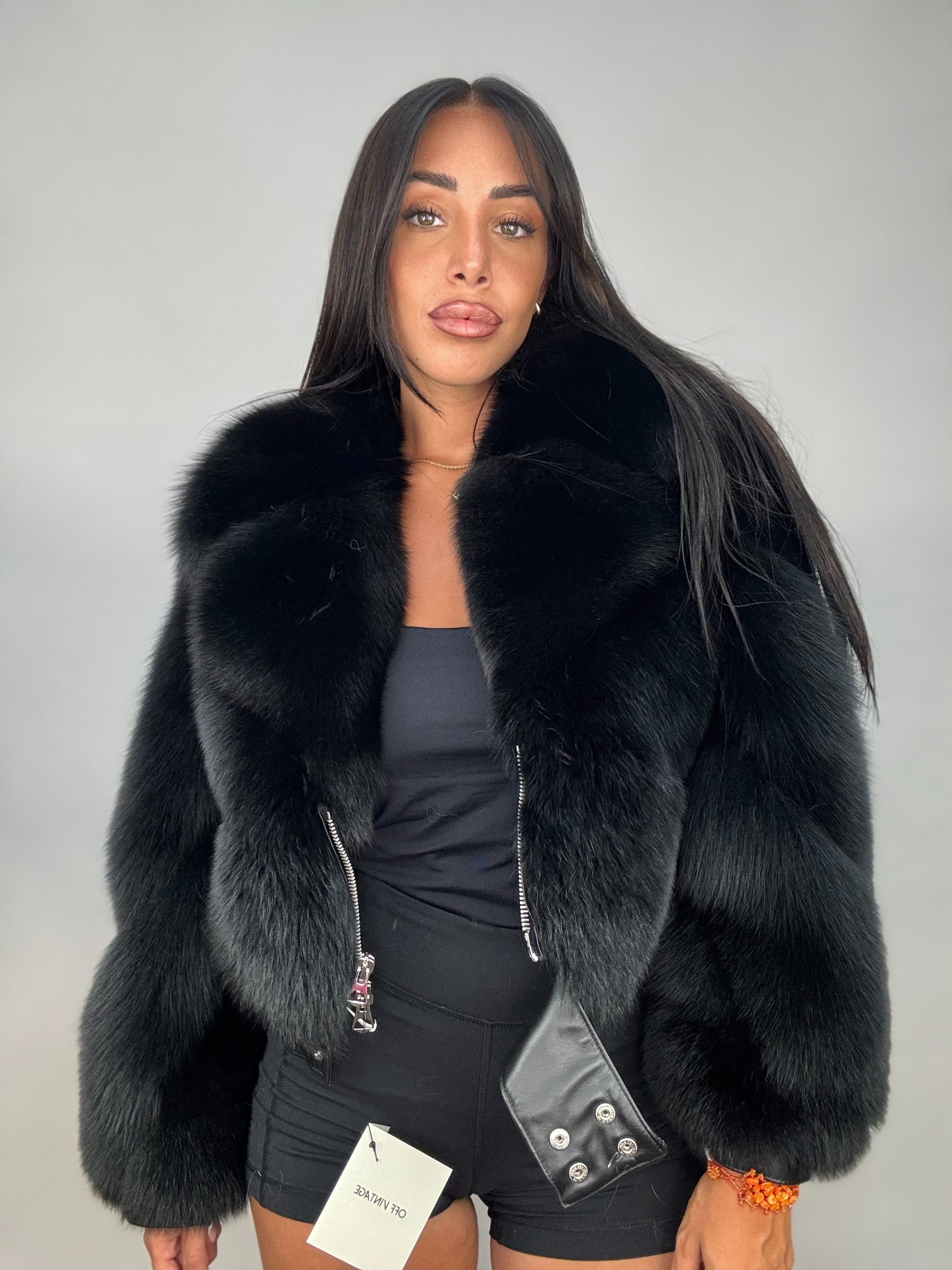 Bomber in volpe total black