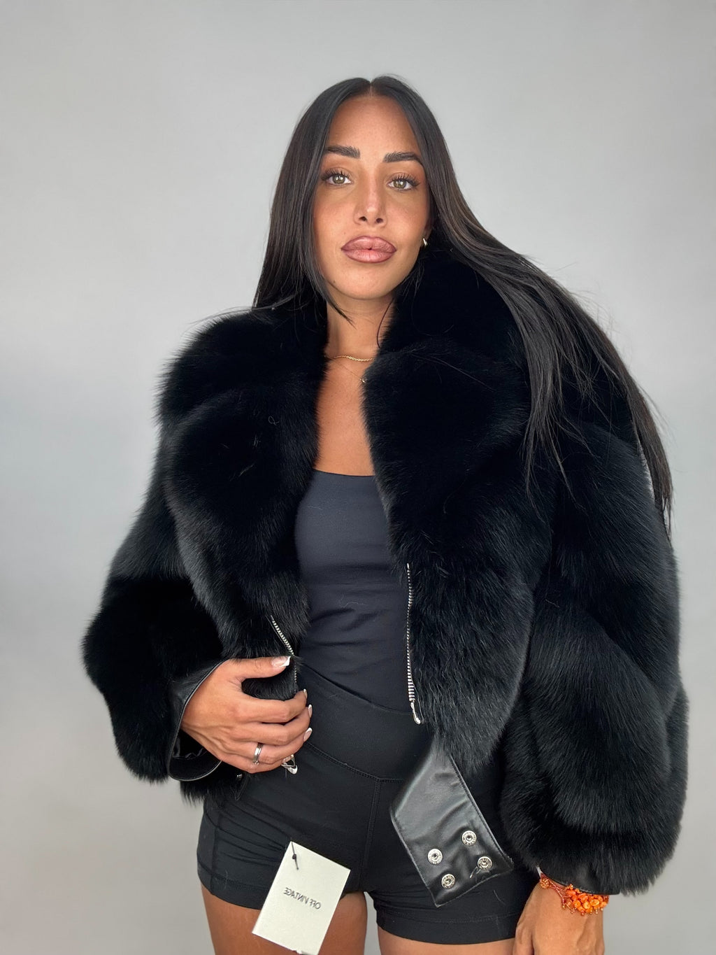 Bomber in volpe total black