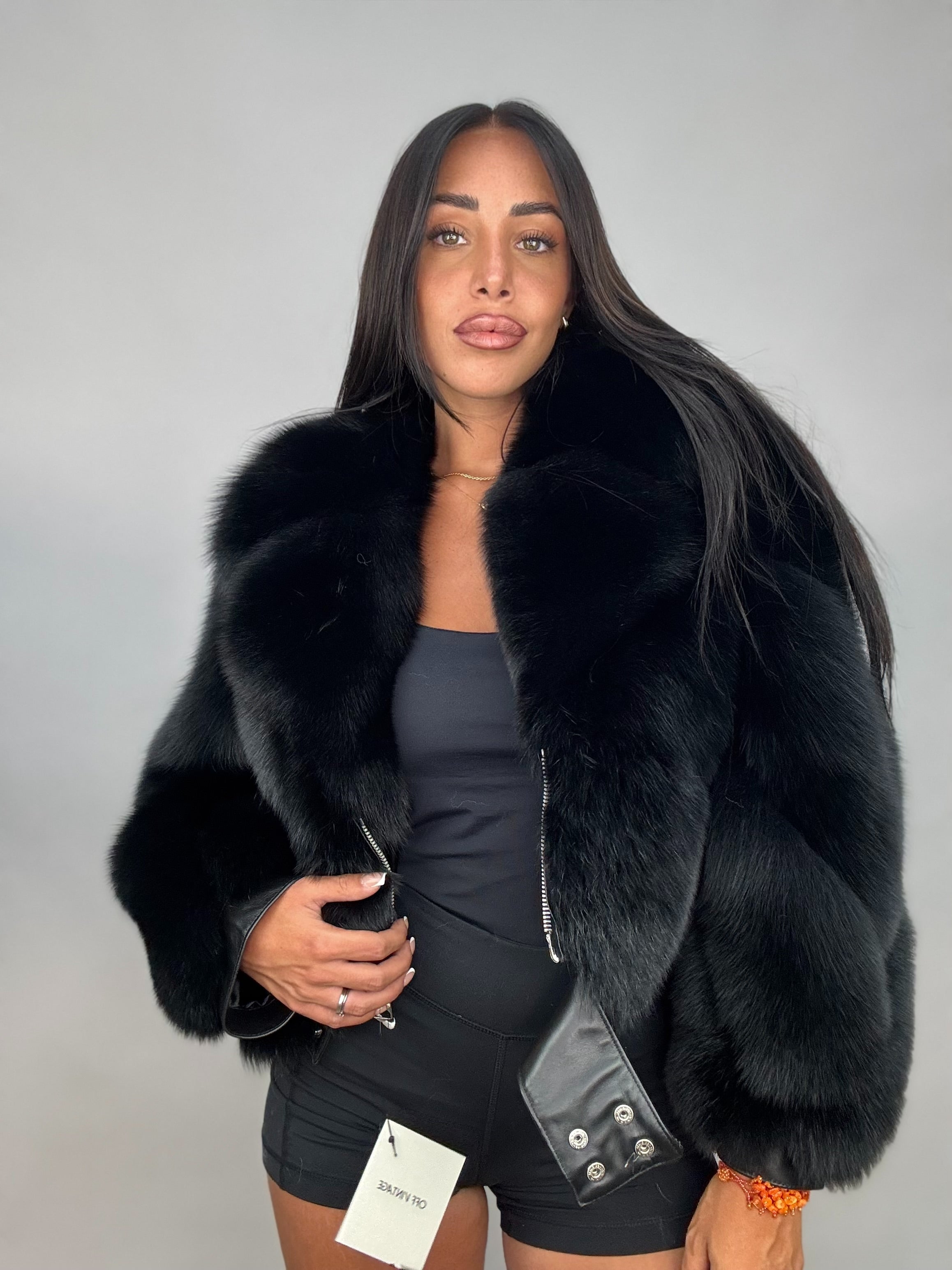 Bomber in volpe total black