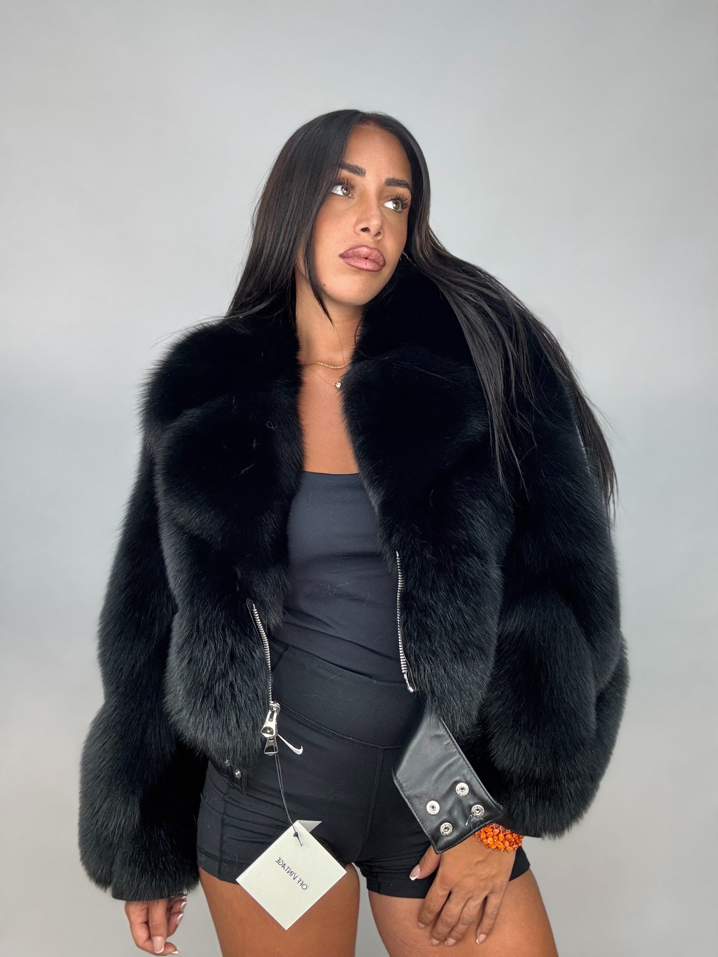 Bomber in volpe total black