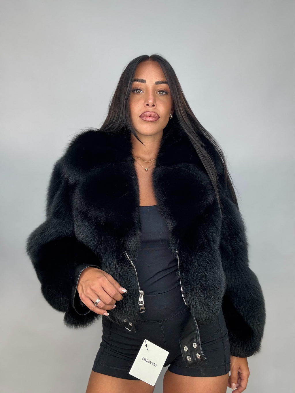 Bomber in volpe total black