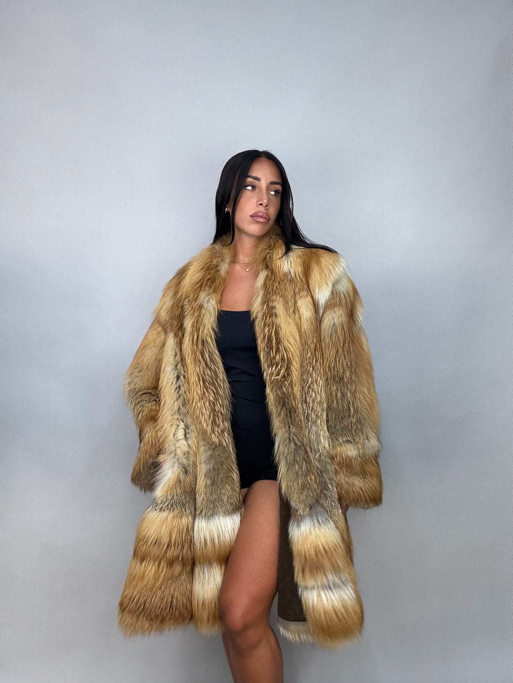 Cappotto in volpe golden