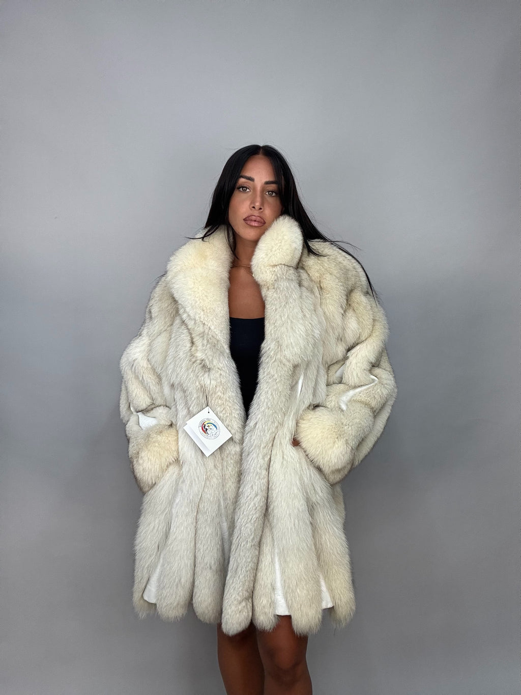 Cappotto in volpe della groenlandia