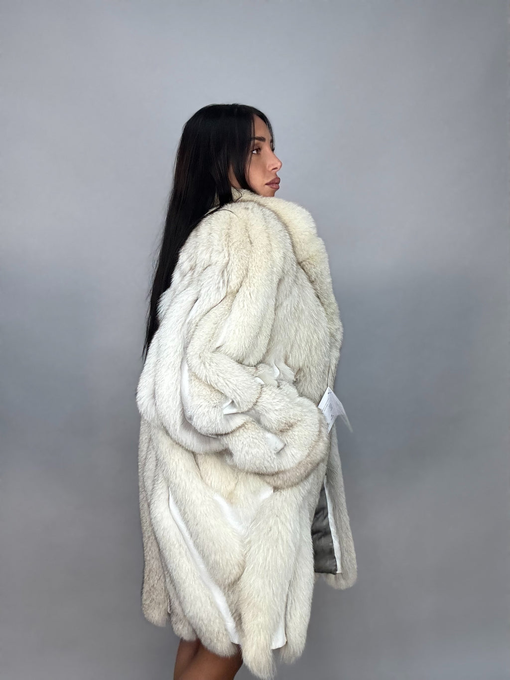 Cappotto in volpe della groenlandia