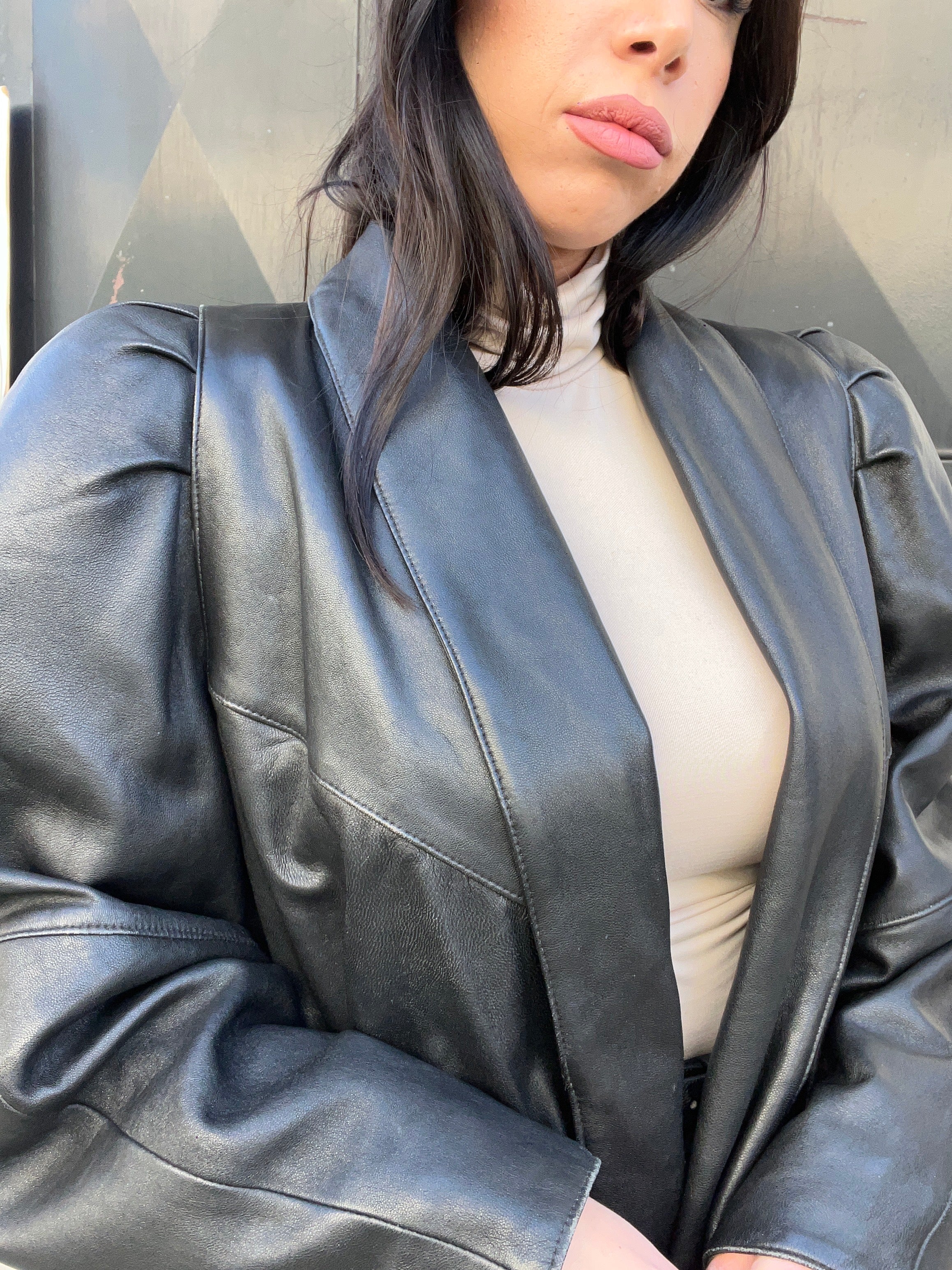 Gabriella Benelli Leather Coat