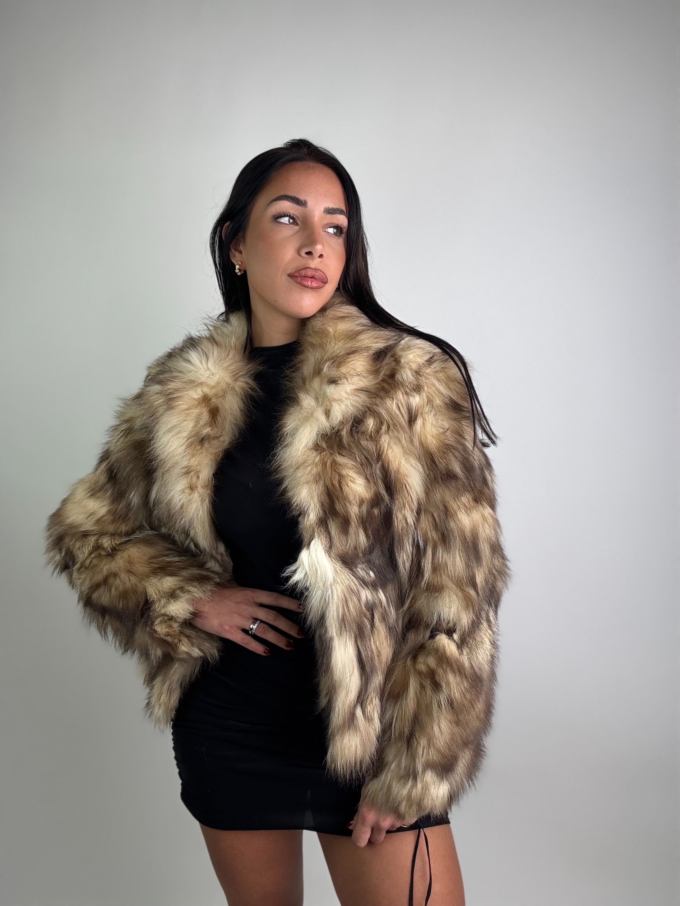 Giacca in volpe della groenlandia N28