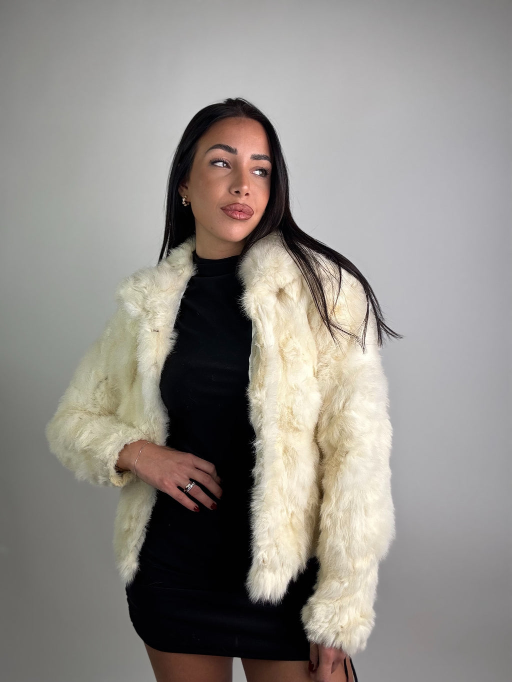 Giacca in volpe polare N30