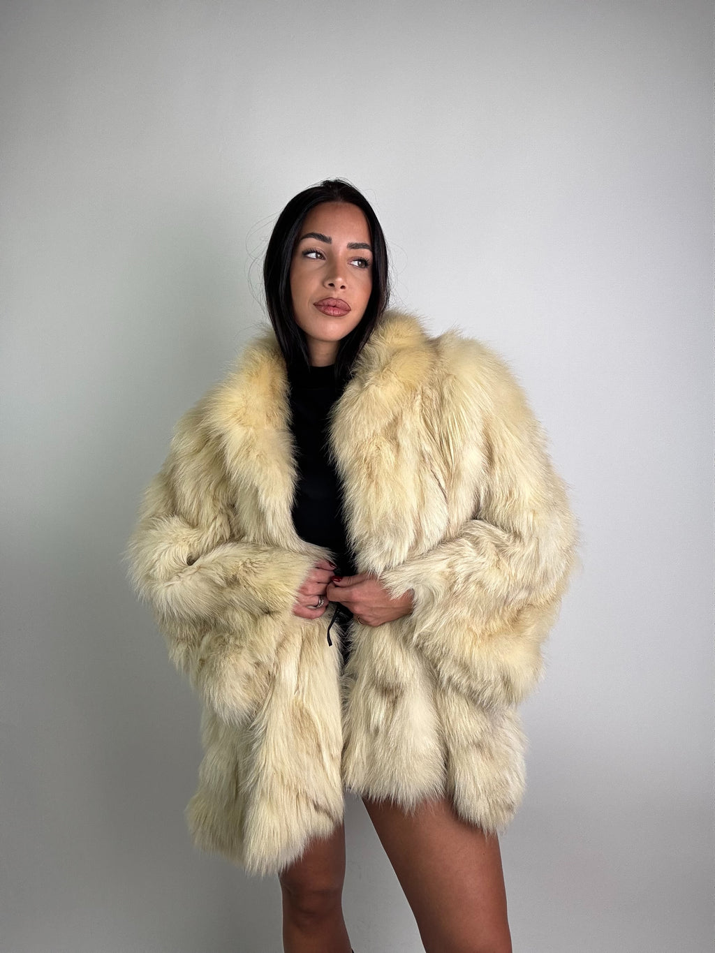 Giacca in volpe della groenlandia N32