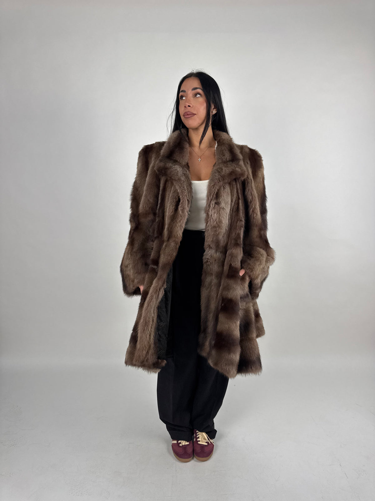 Cappotto in puzzola N763