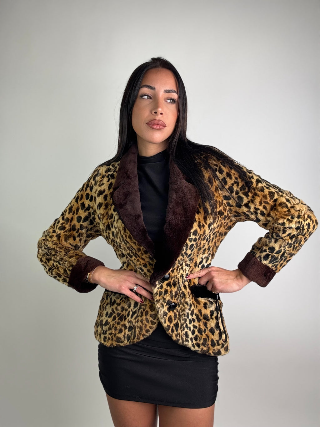 Giacca in visone rasato N241