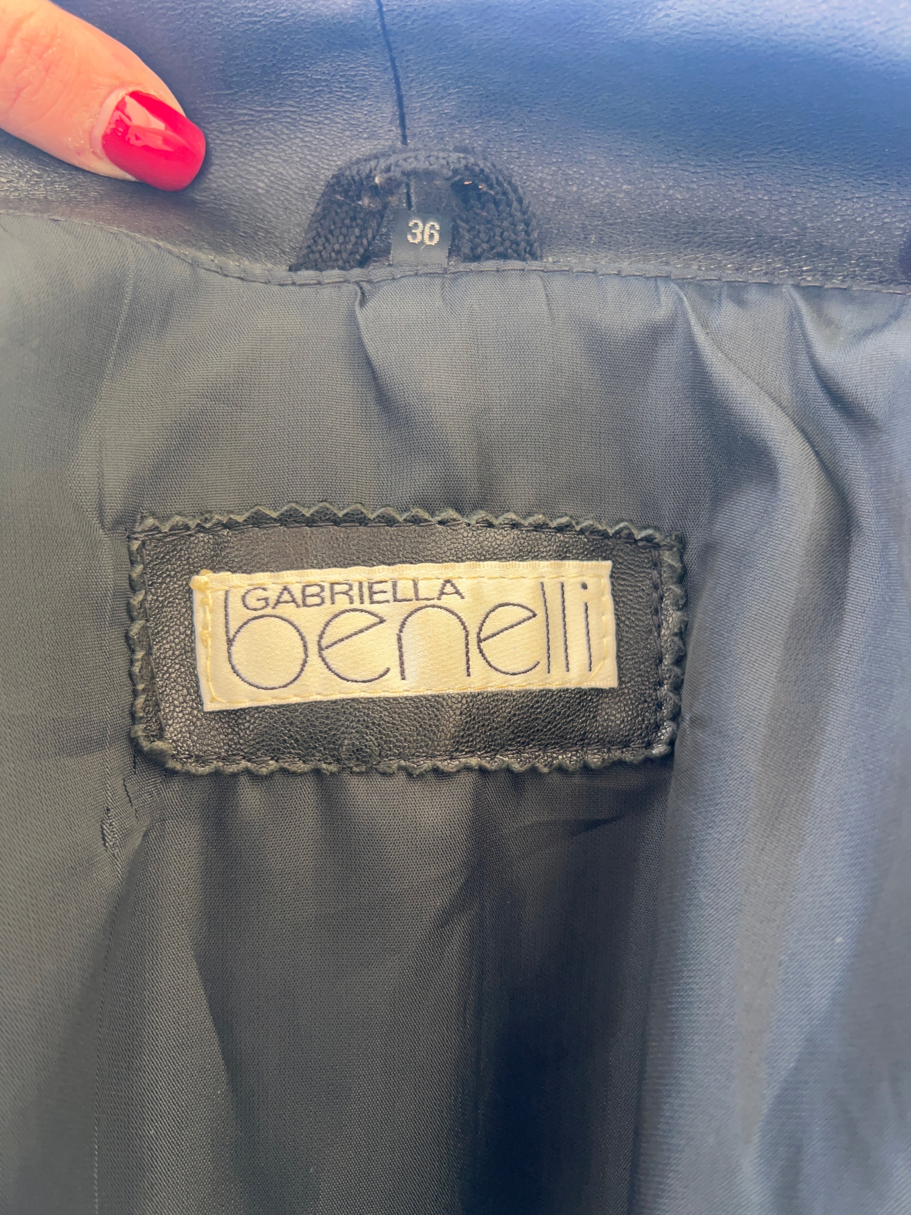 Gabriella Benelli Leather Coat