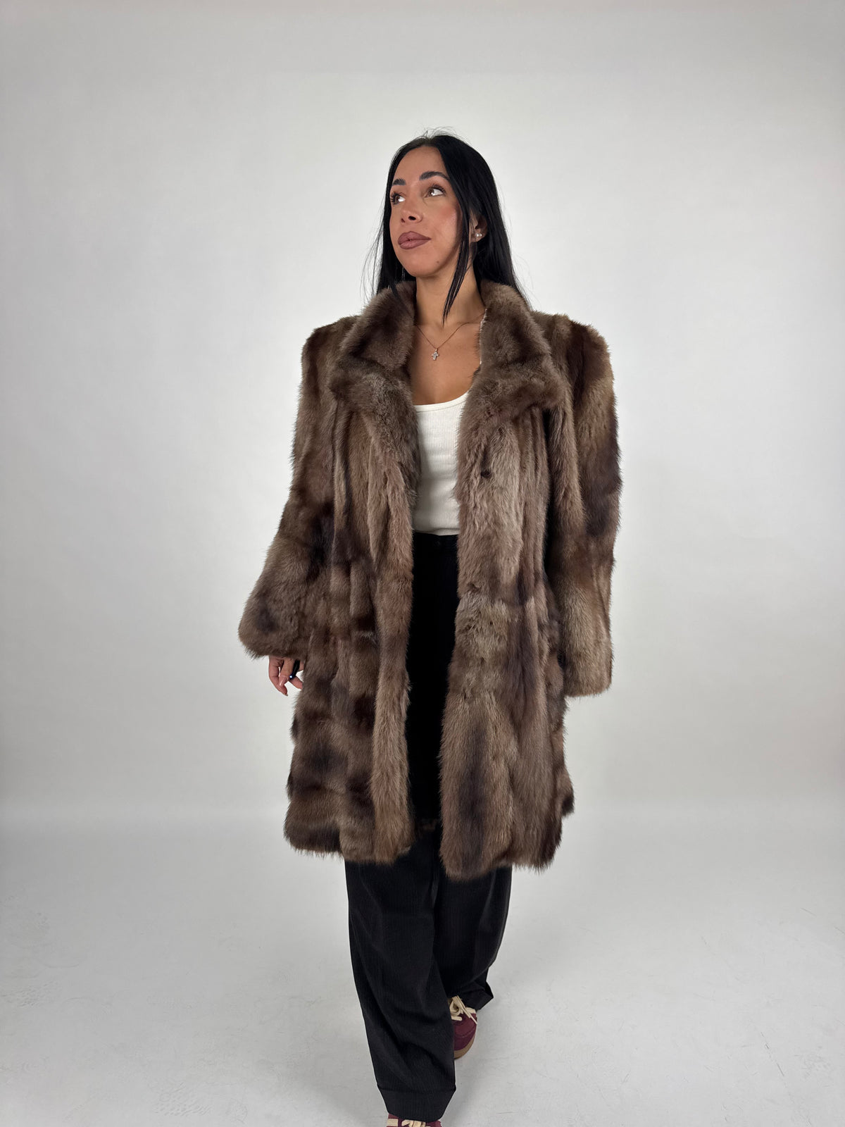 Cappotto in puzzola N763