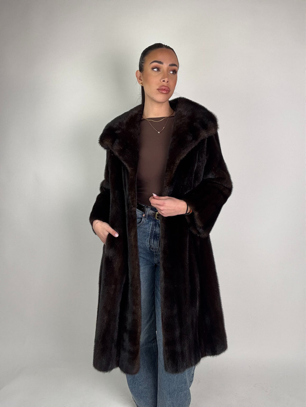 Cappotto in visone N456