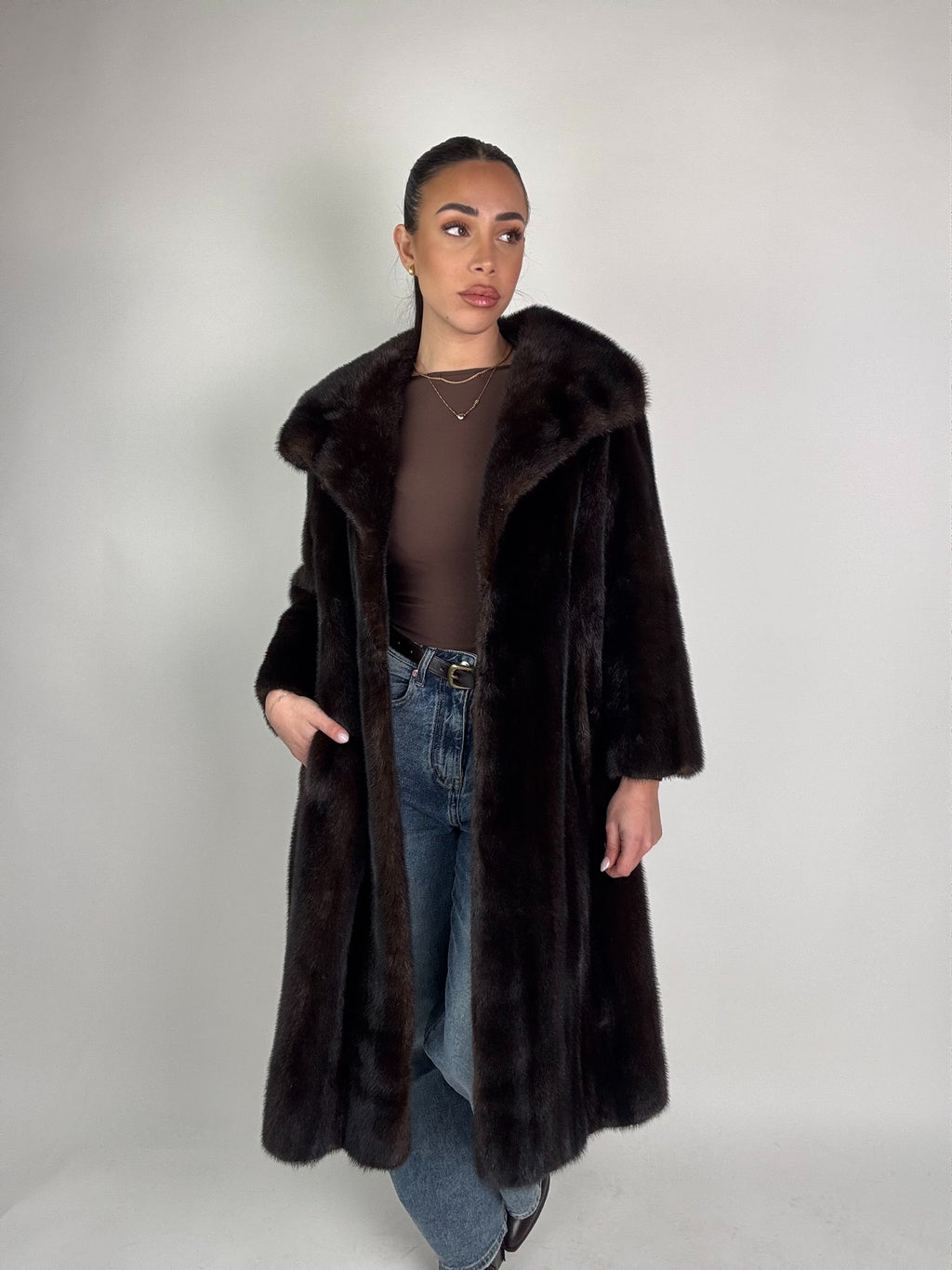 Cappotto in visone N456