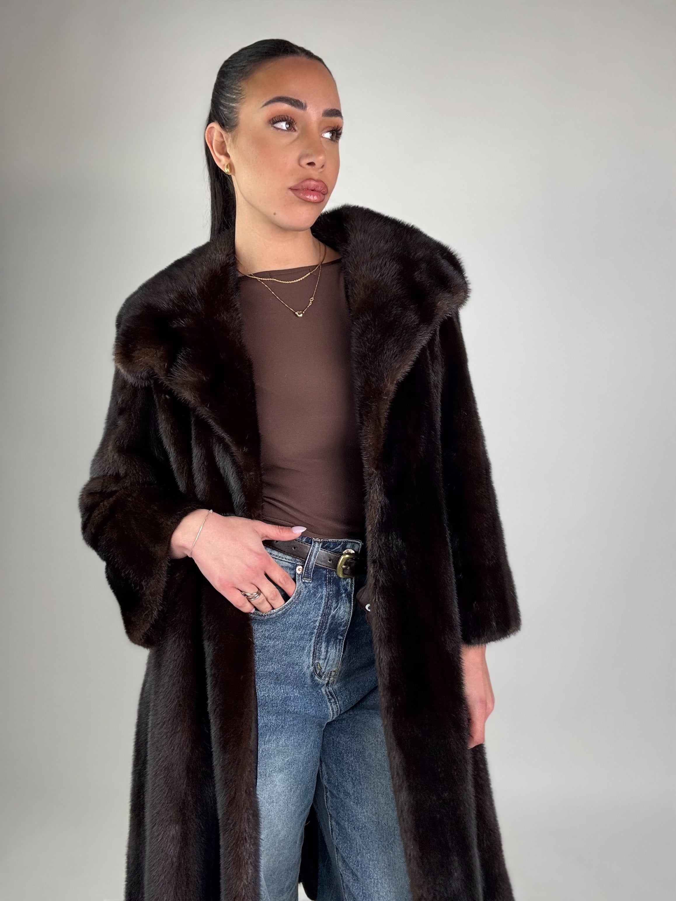 Cappotto in visone N456