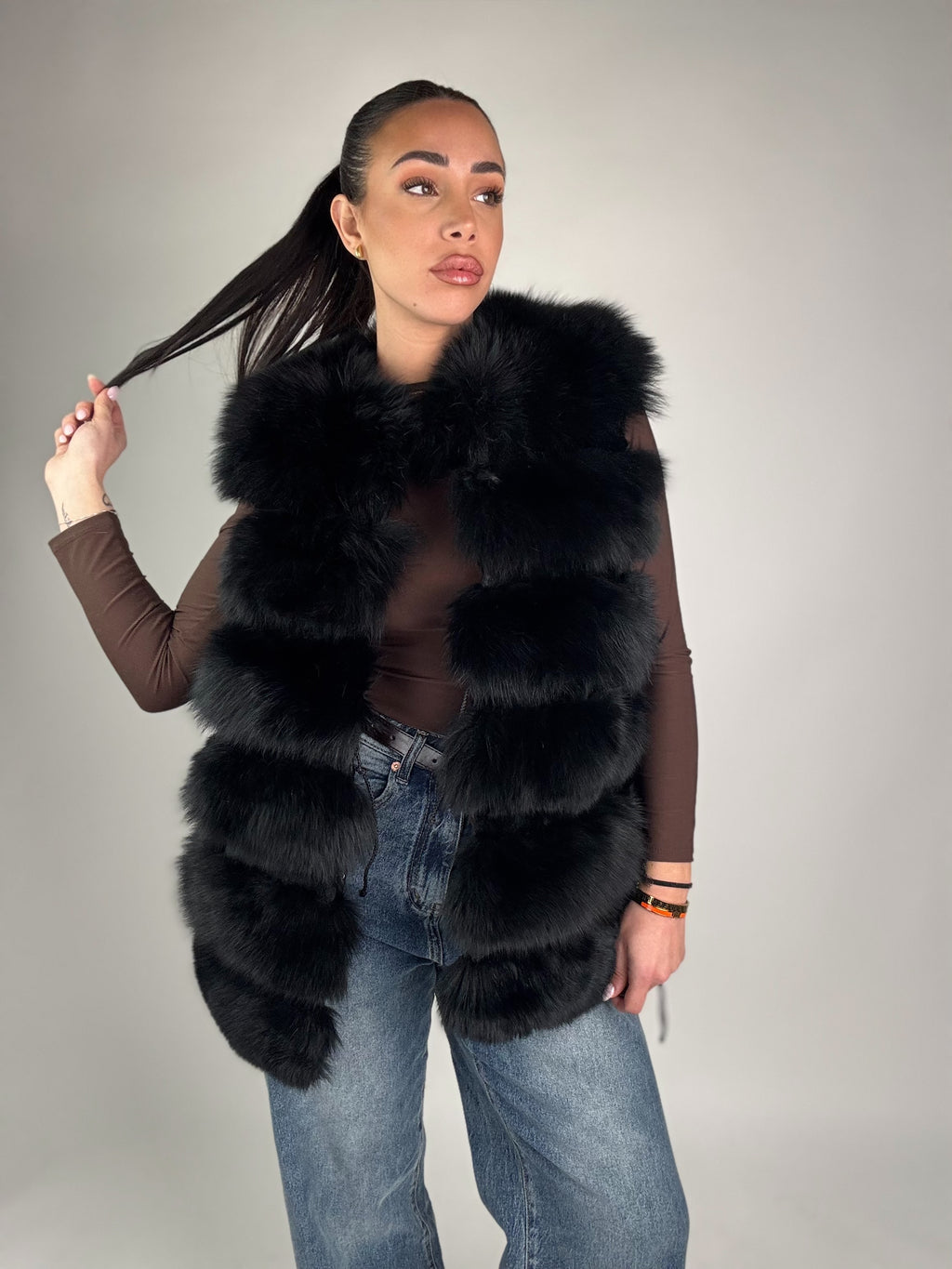 Mink Bomber Jacket