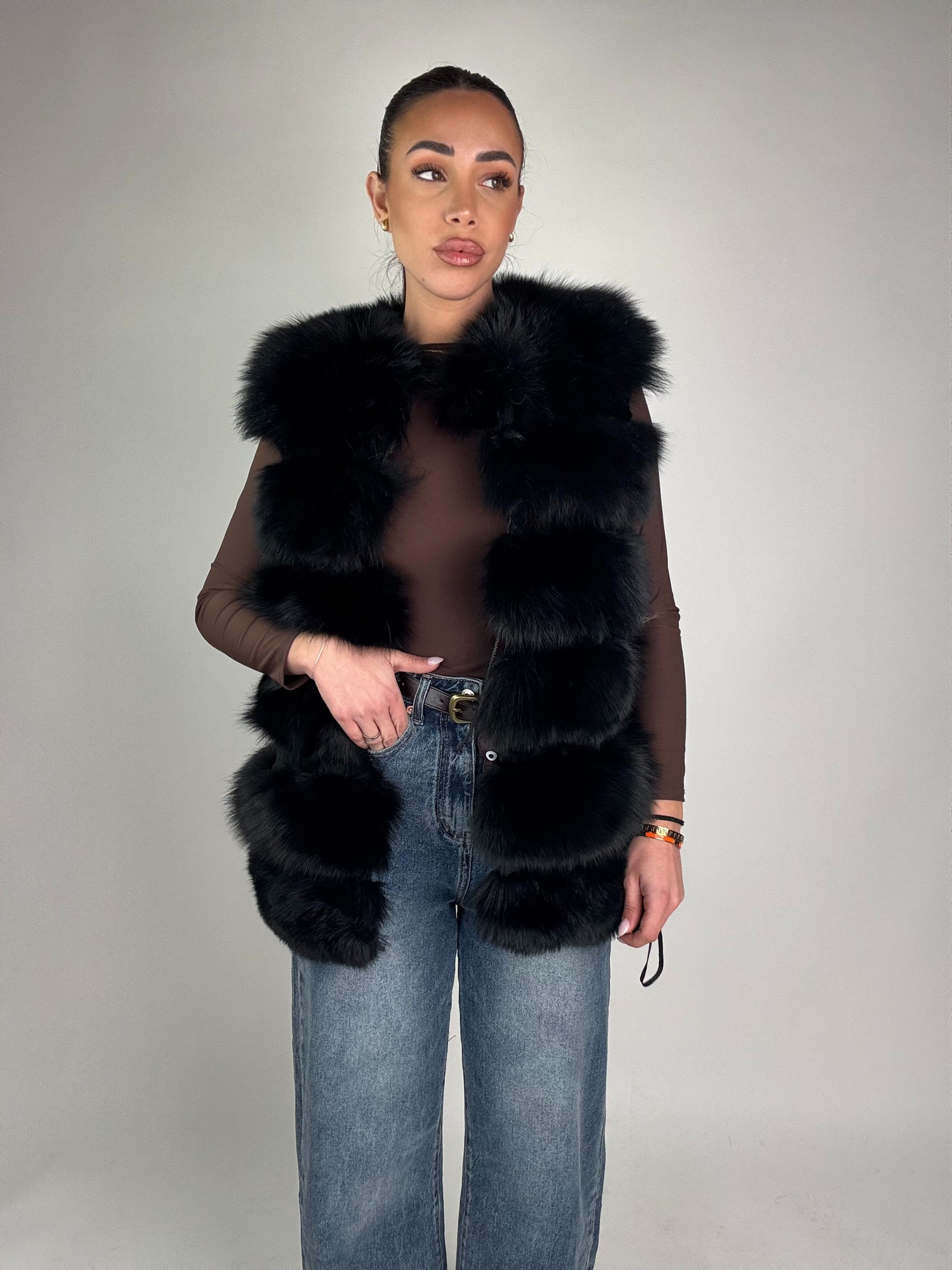 Mink Bomber Jacket