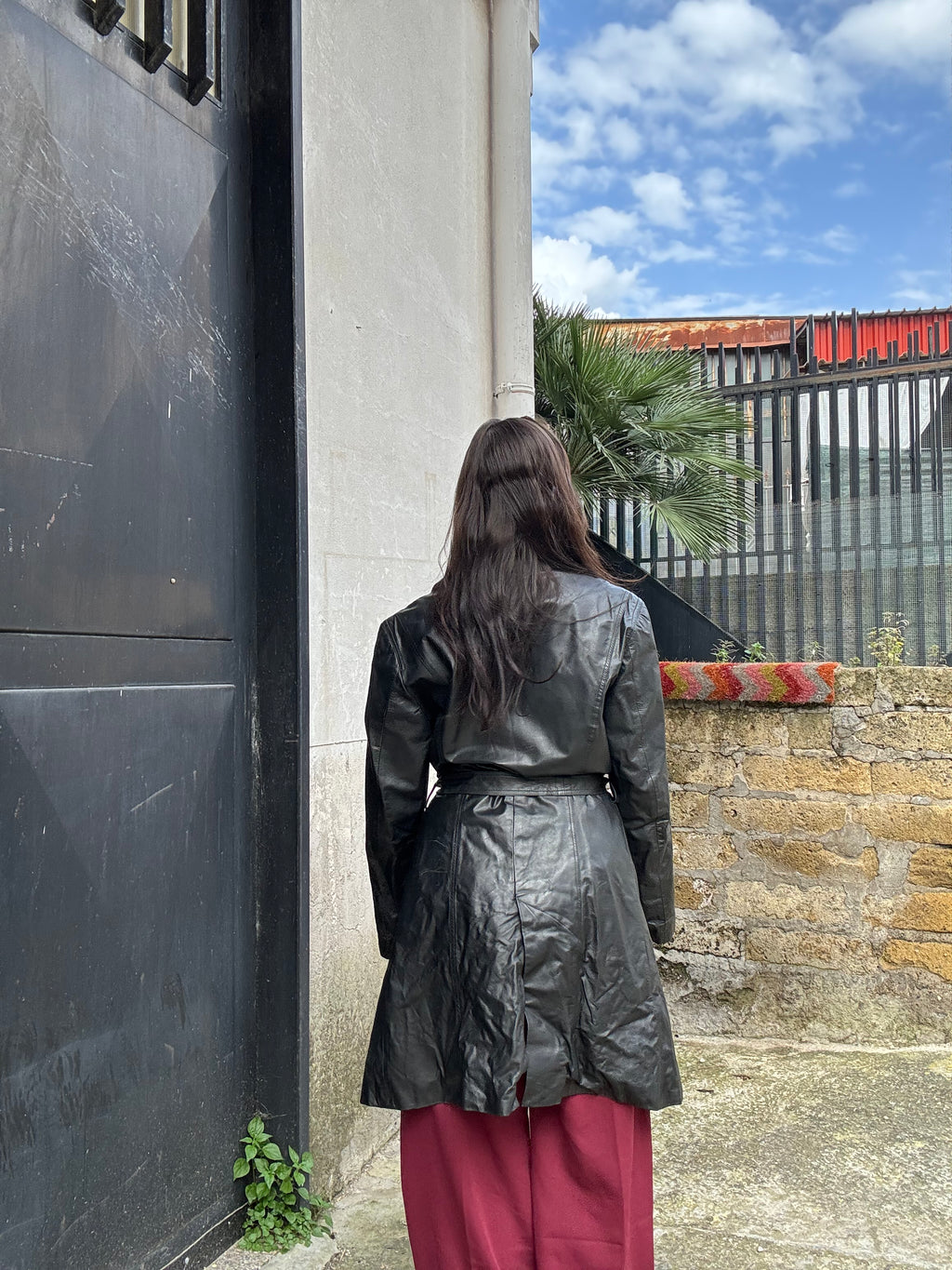 Trench in pelle