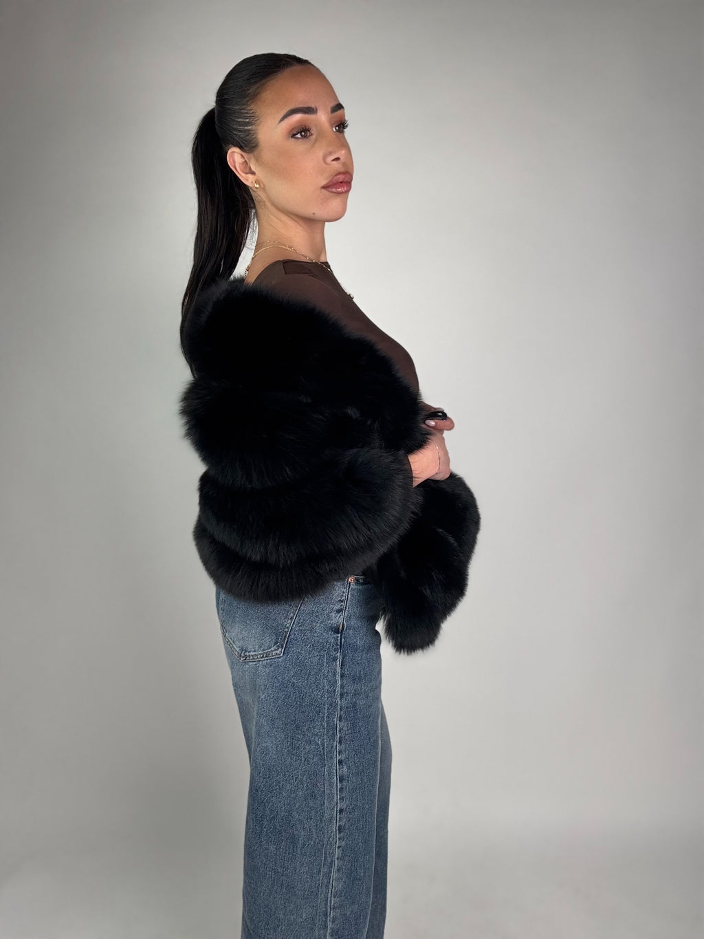 Mink Bomber Jacket