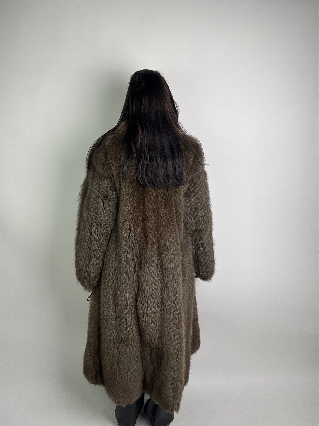 Cappotto in volpe reversibile N34