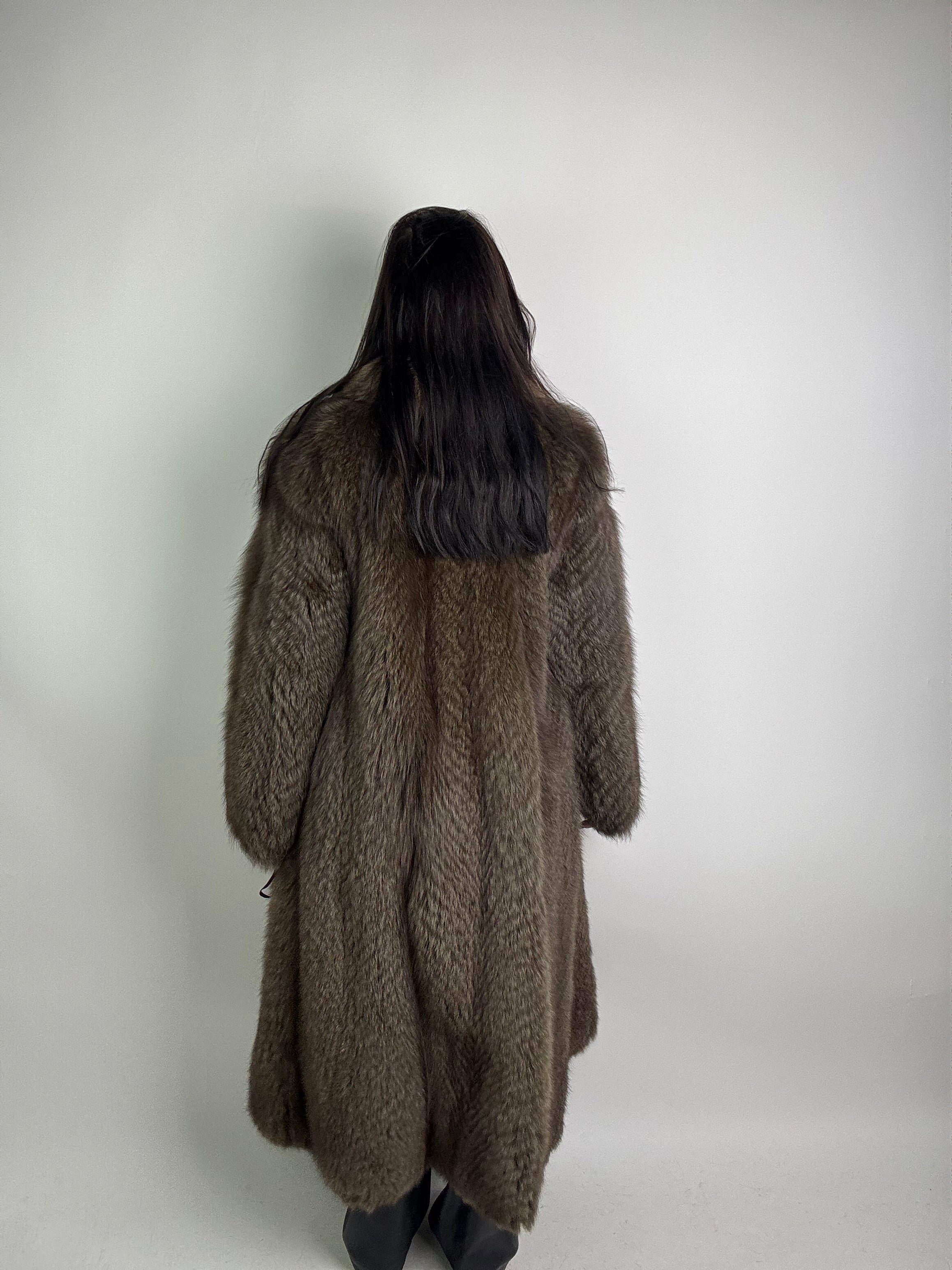 Cappotto in volpe reversibile N34