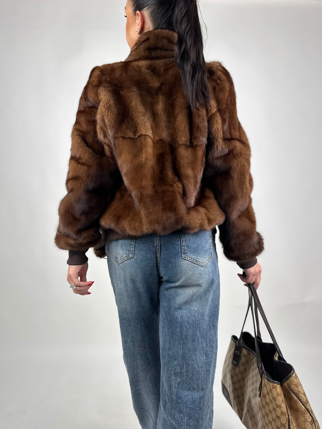 Bomber in visone N147