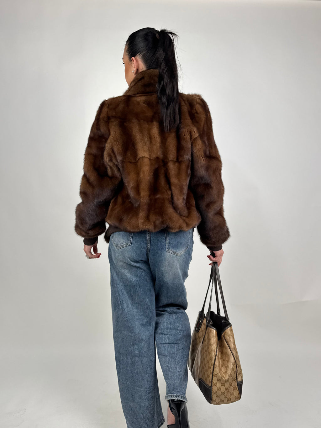 Bomber in visone N147